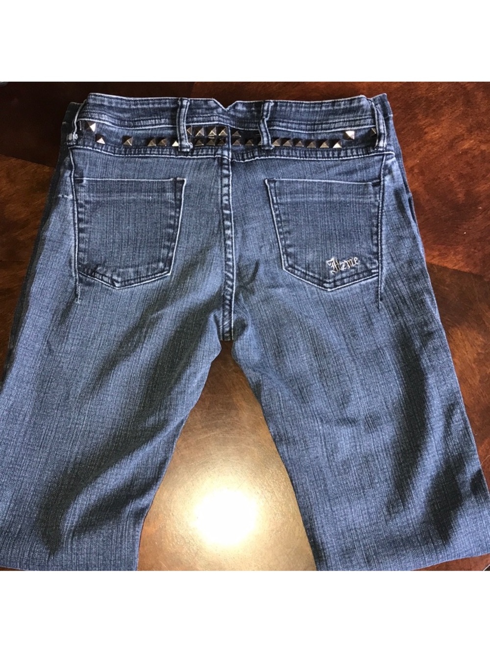 Itz me stretchy Blue Jeans size 5 with Studded Waistband